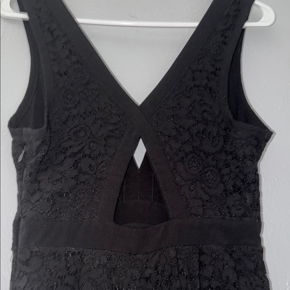 Free People Black Fit and Flare Mini Dress 104 - Picture 6 of 10